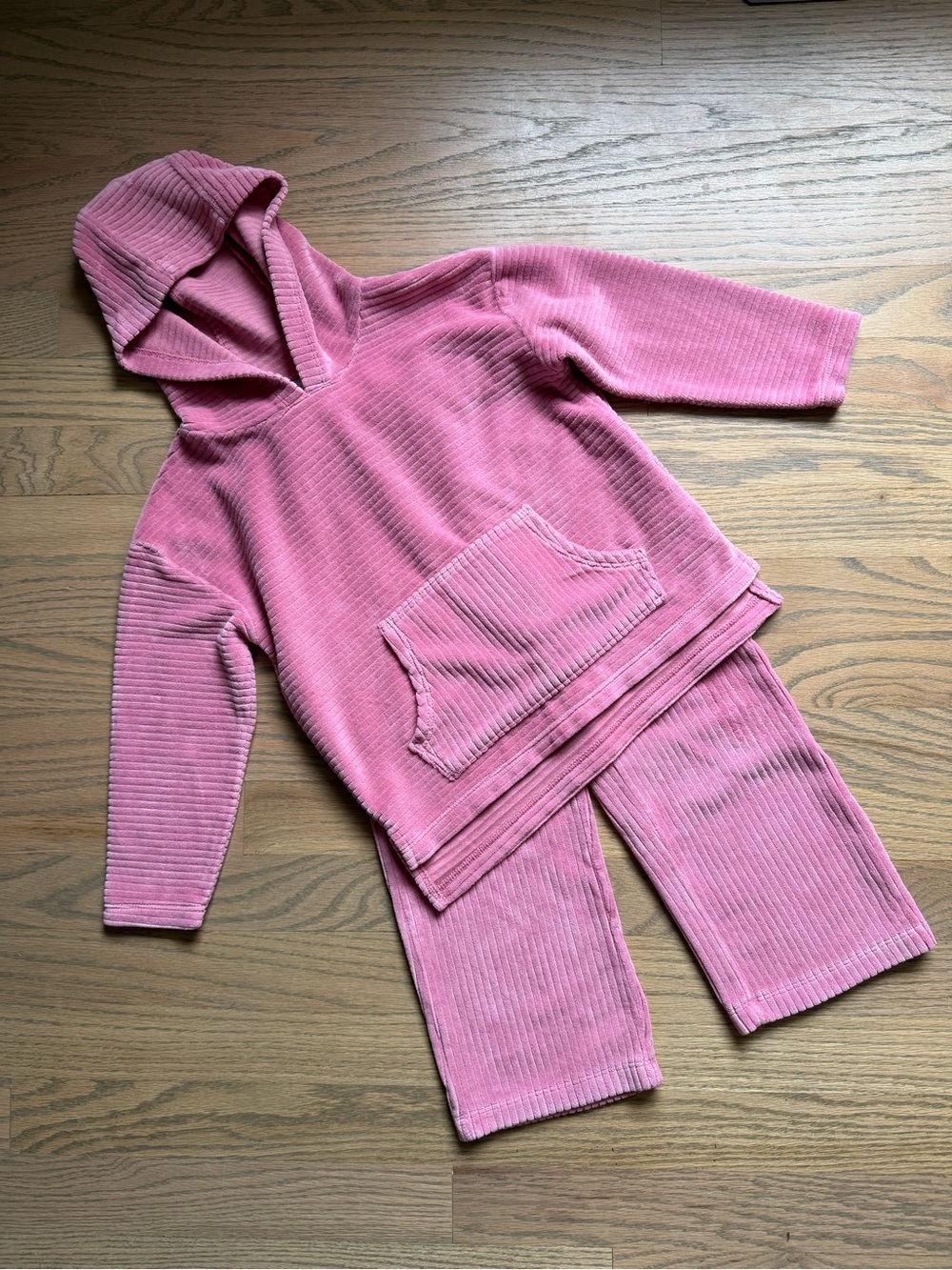 Carter's Pink Corduroy Hooded Top and Pants Set
